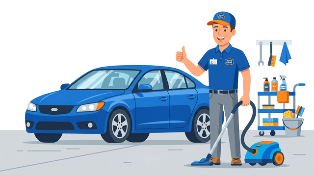 Detailer with vacuum cleaner